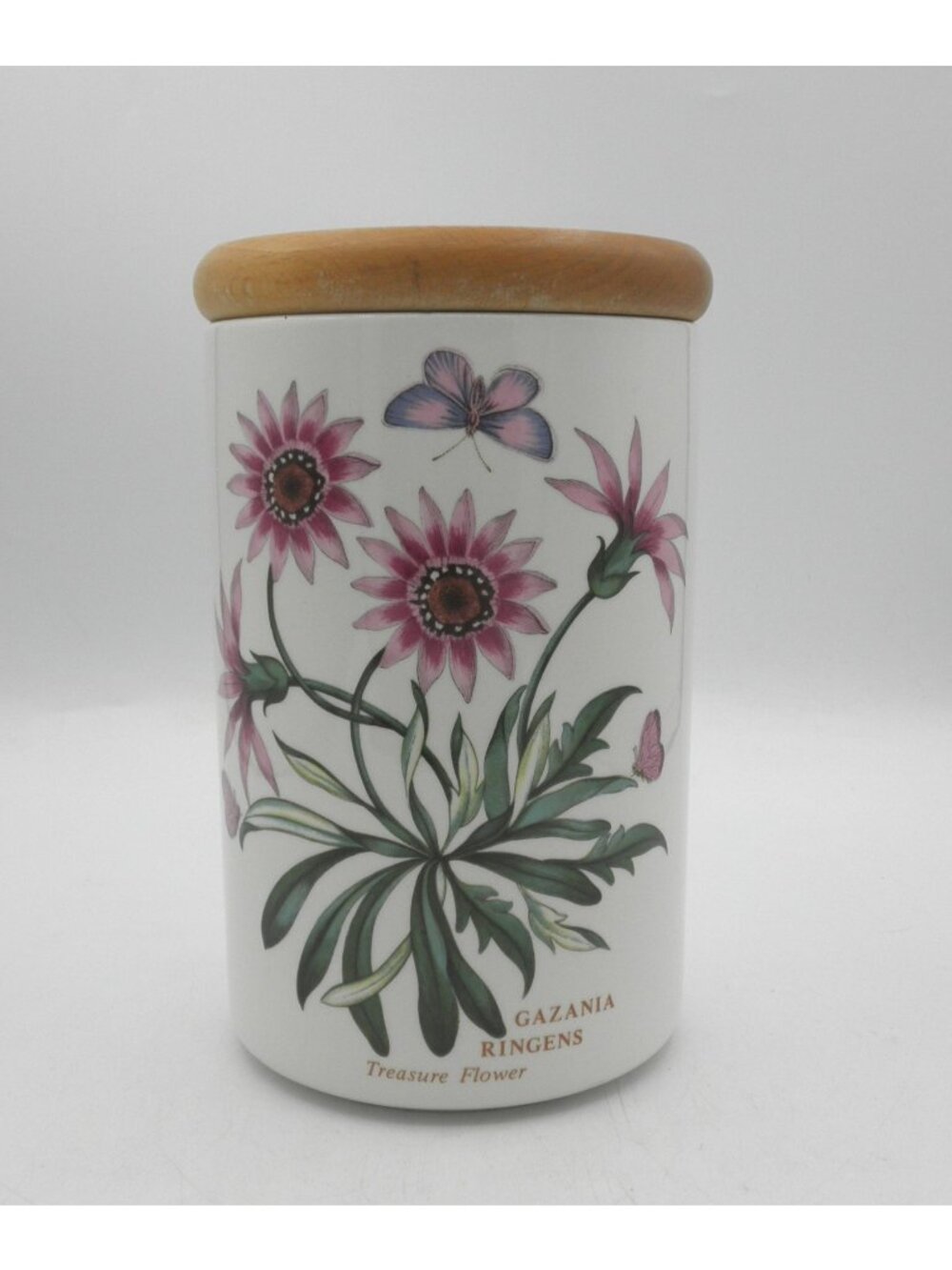 Portmeirion Botanic Garden 7 Inch Storage Jar with Lid Treasure Flower PRTBOG